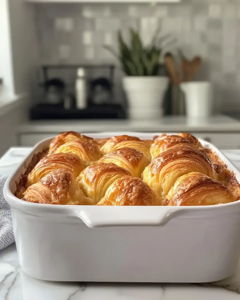 Fluffy Croissant French Toast Casserole Recipe You Need to Try - Featured Image