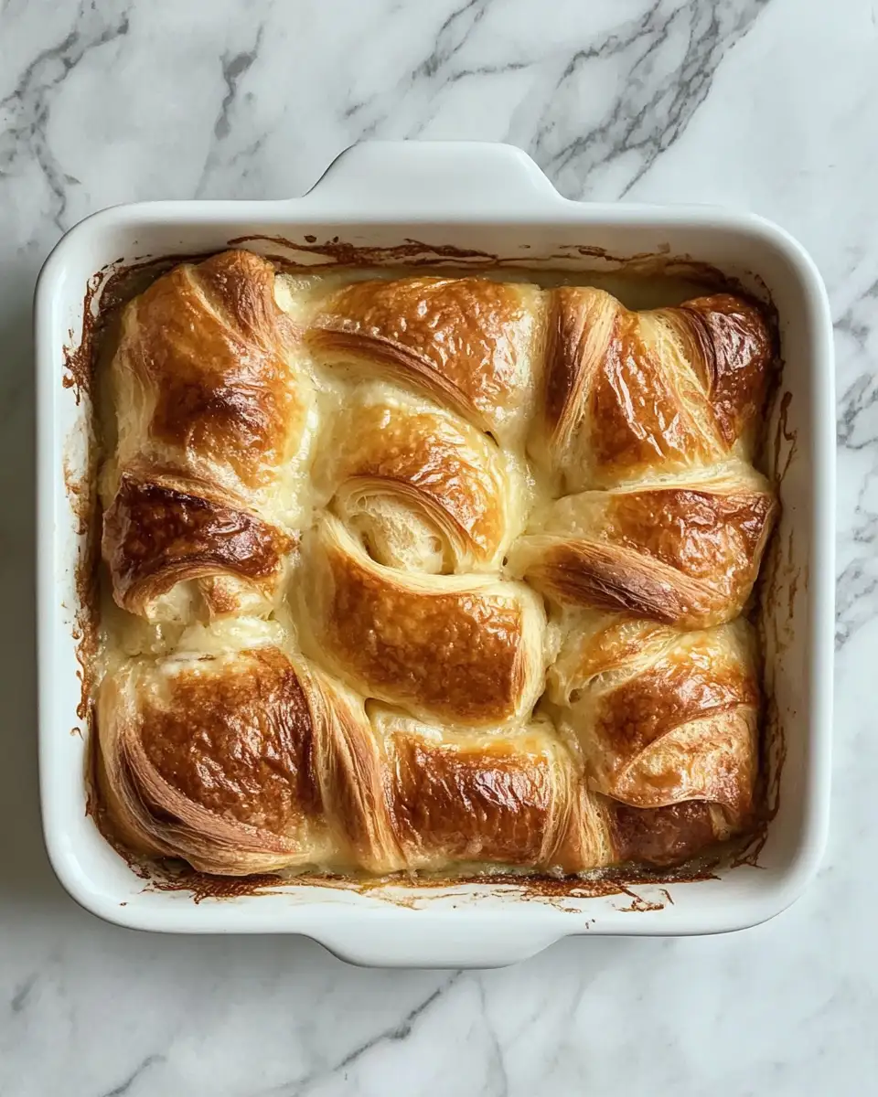 Final dish - Fluffy Croissant French Toast Casserole Recipe You Need to Try