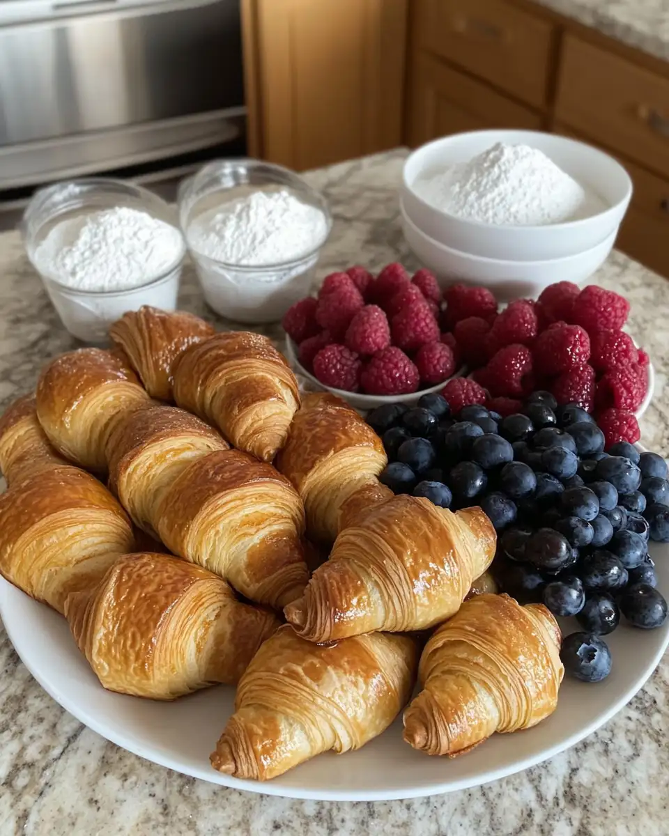 Ingredients for Fluffy Croissant French Toast Casserole Recipe You Need to Try