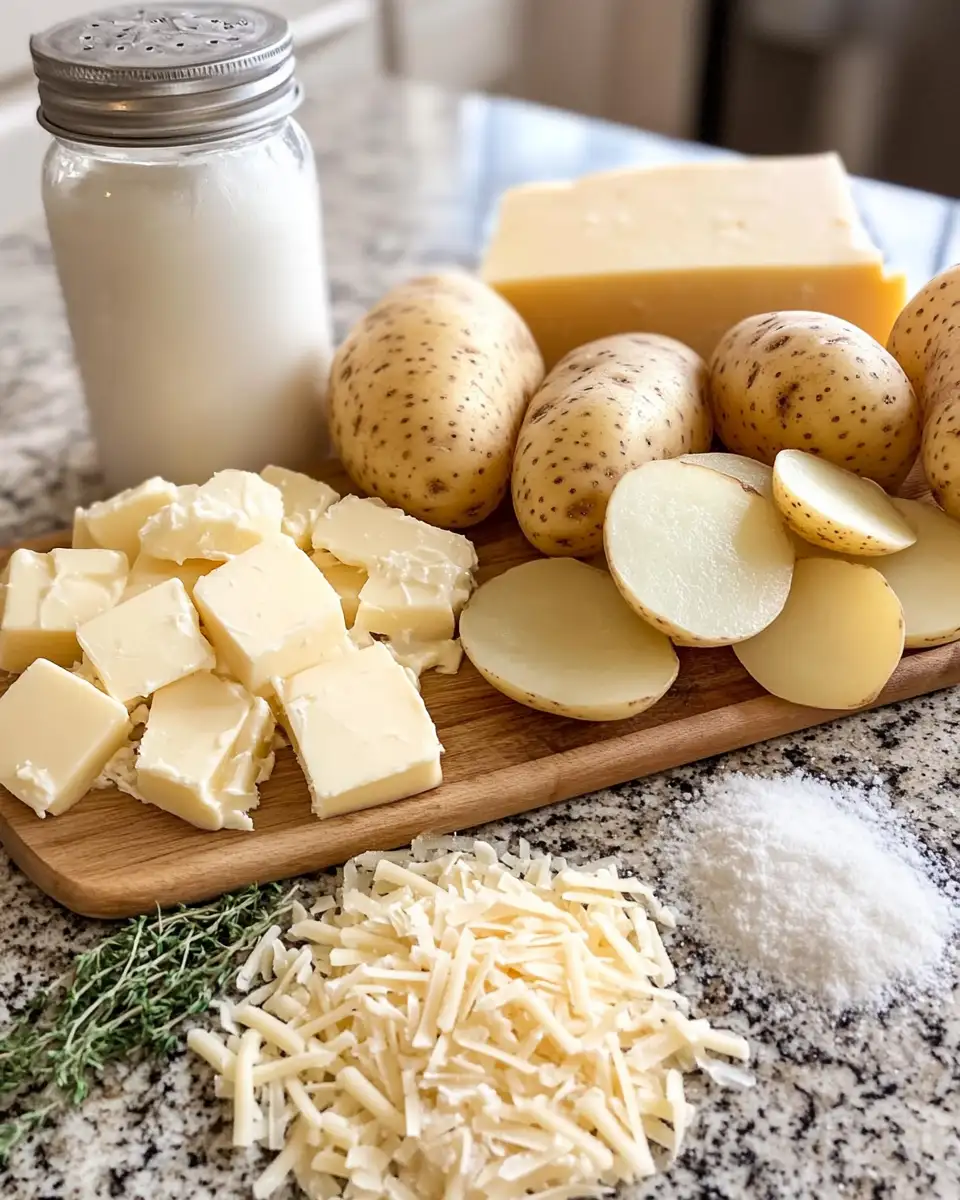 Ingredients for Irresistible Delmonico Potatoes Recipe That Will Elevate Your Dinner Game