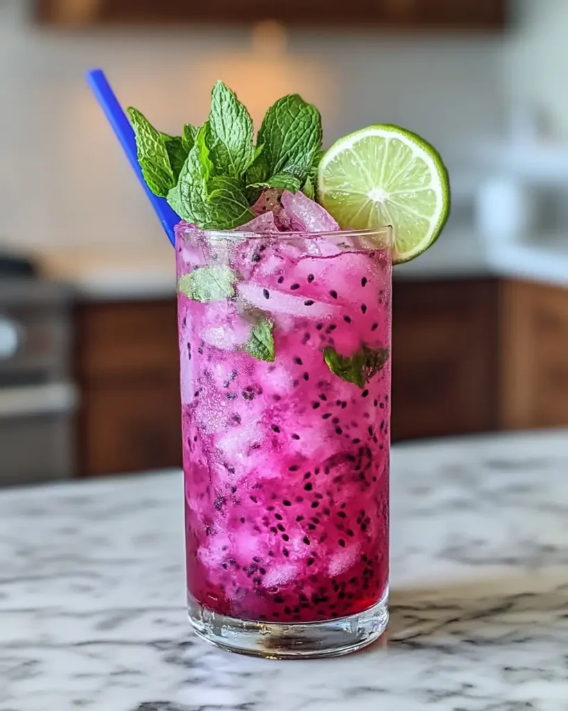 Sip Into Paradise with a Refreshing Dragon Fruit Mojito - Featured Image