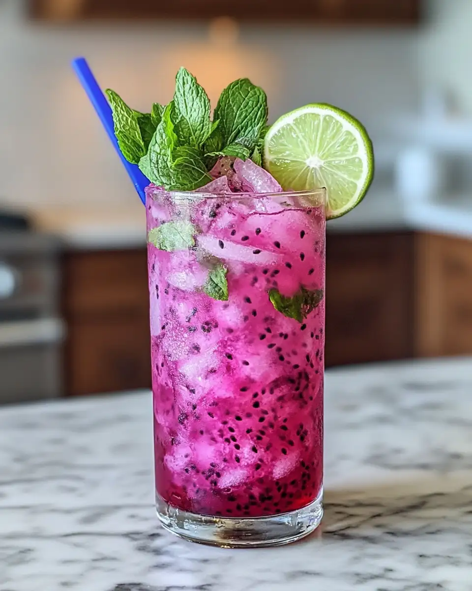 Sip Into Paradise with a Refreshing Dragon Fruit Mojito - Featured Image