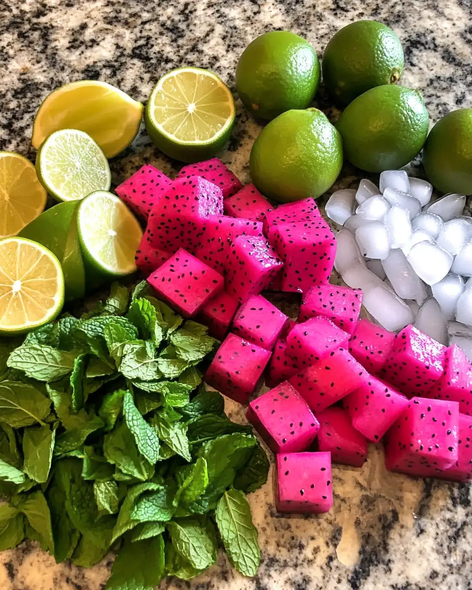 Ingredients for Sip Into Paradise with a Refreshing Dragon Fruit Mojito