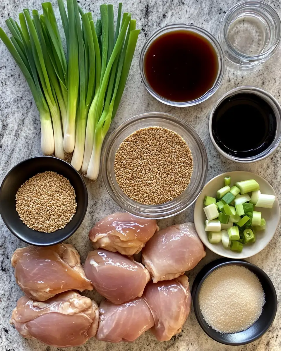 Ingredients for Effortless Dump and Go Crockpot Teriyaki Chicken Recipe