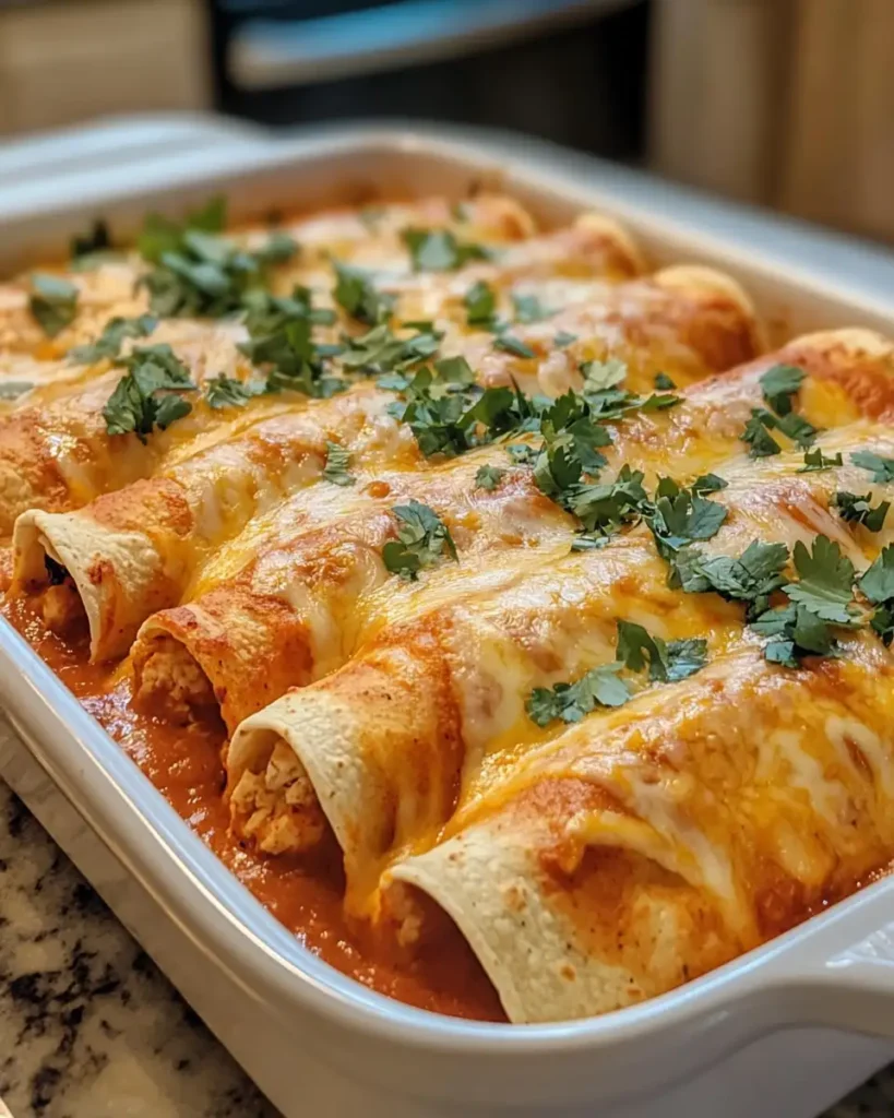 Deliciously Simple Easy Chicken Enchiladas You Can Make Tonight - Featured Image