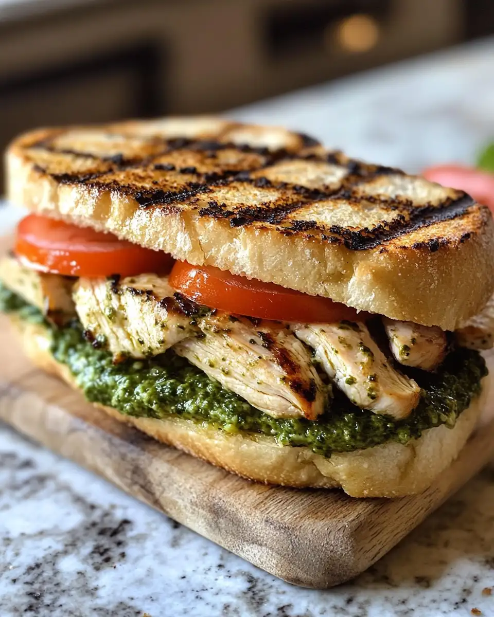 Final dish - The Ultimate Easy Chicken Pesto Sandwich You Need to Try