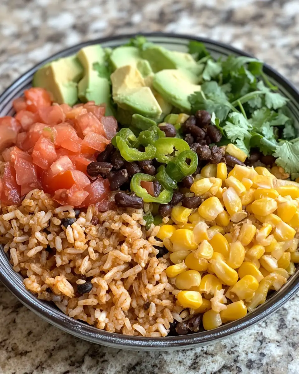 Final dish - The Ultimate Easy Taco Rice Bowl Recipe for Busy Weeknights
