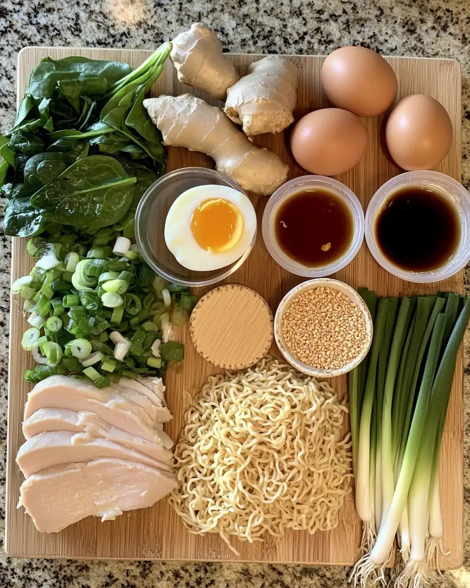 Ingredients for Unleash the Heat with Fiery Chicken Ramen That Ignites Your Taste Buds