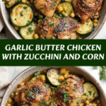 Irresistible Garlic Butter Chicken with Zucchini and Corn Recipe