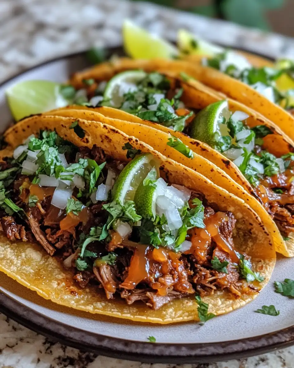 Final dish - Irresistible Garlic Butter Honey BBQ Beef Tacos You Need to Try
