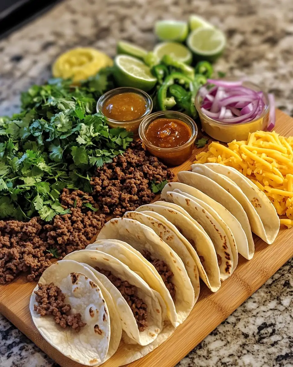 Ingredients for Irresistible Garlic Butter Honey BBQ Beef Tacos You Need to Try