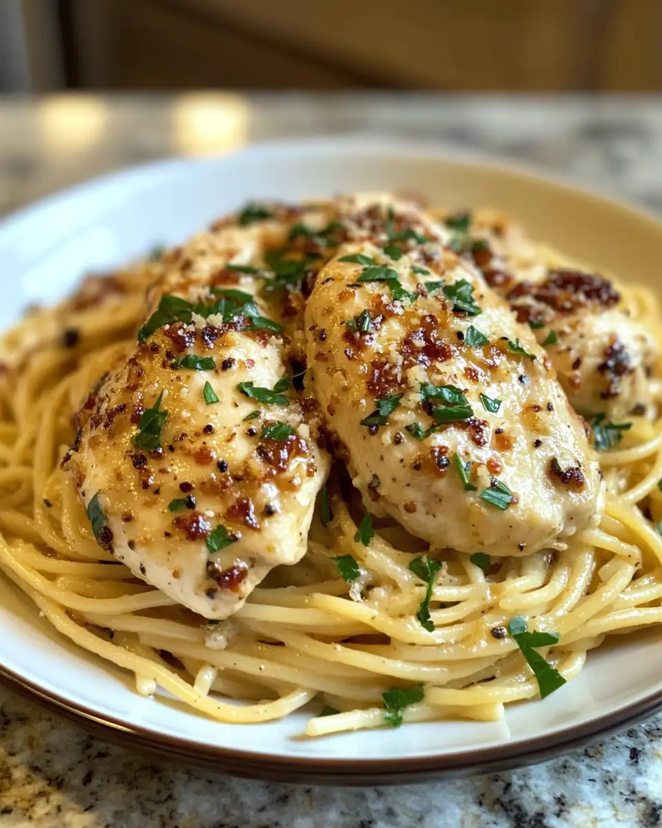 Final dish - The Ultimate Garlic Parmesan Chicken Pasta You Need to Try Tonight