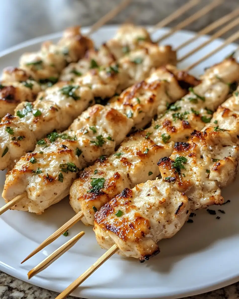 Final dish - Irresistible Garlic Parmesan Chicken Skewers You Need to Try