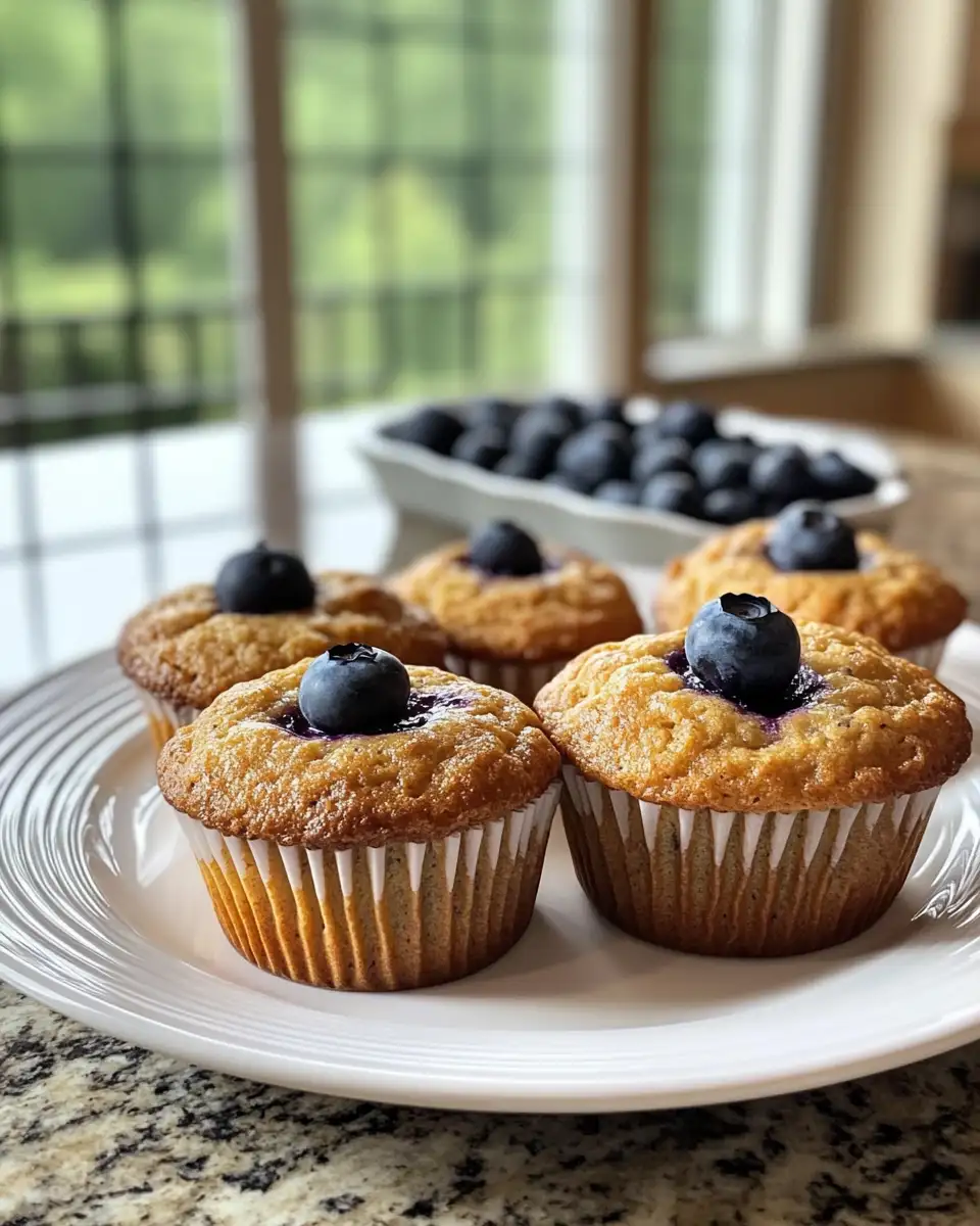 Final dish - Boost Your Breakfast with Greek Yogurt Blueberry Protein Muffins