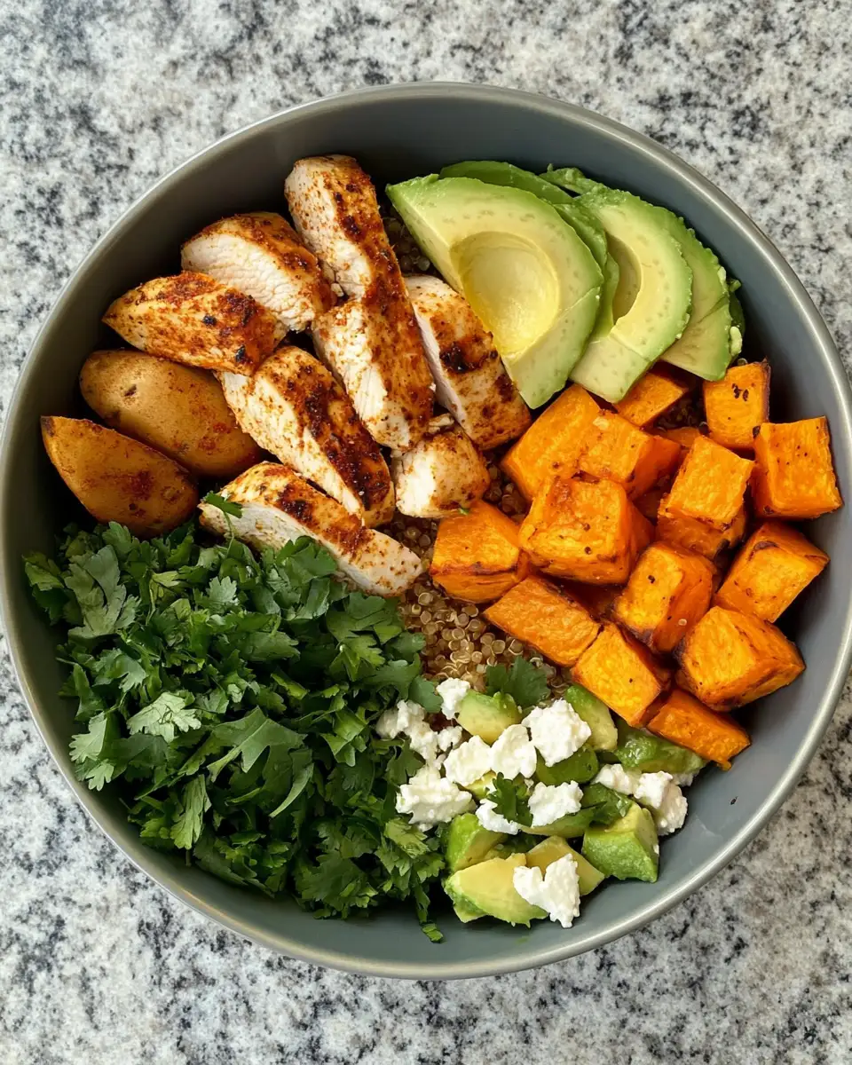 Ingredients for Flavor-Packed Grilled Chicken and Sweet Potato Bowl Recipe to Try Today