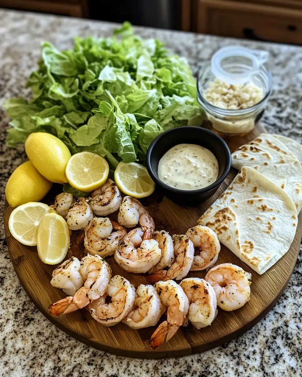 Ingredients for Grilled Shrimp Caesar Wraps That Will Elevate Your Lunch Game