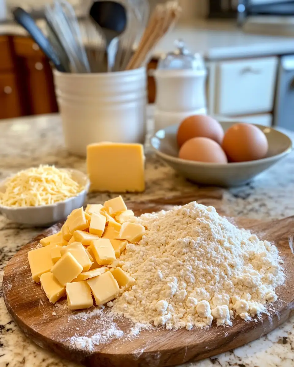 Ingredients for Irresistible Ham and Cheese Butter Swim Biscuits You Need to Try