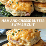 Irresistible Ham and Cheese Butter Swim Biscuits You Need to Try