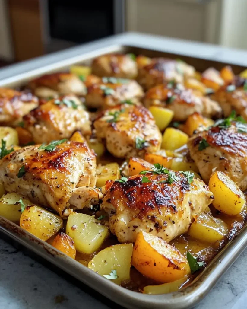 Easy and Delicious Hawaiian Chicken Sheet Pan Dinner Recipe - Featured Image
