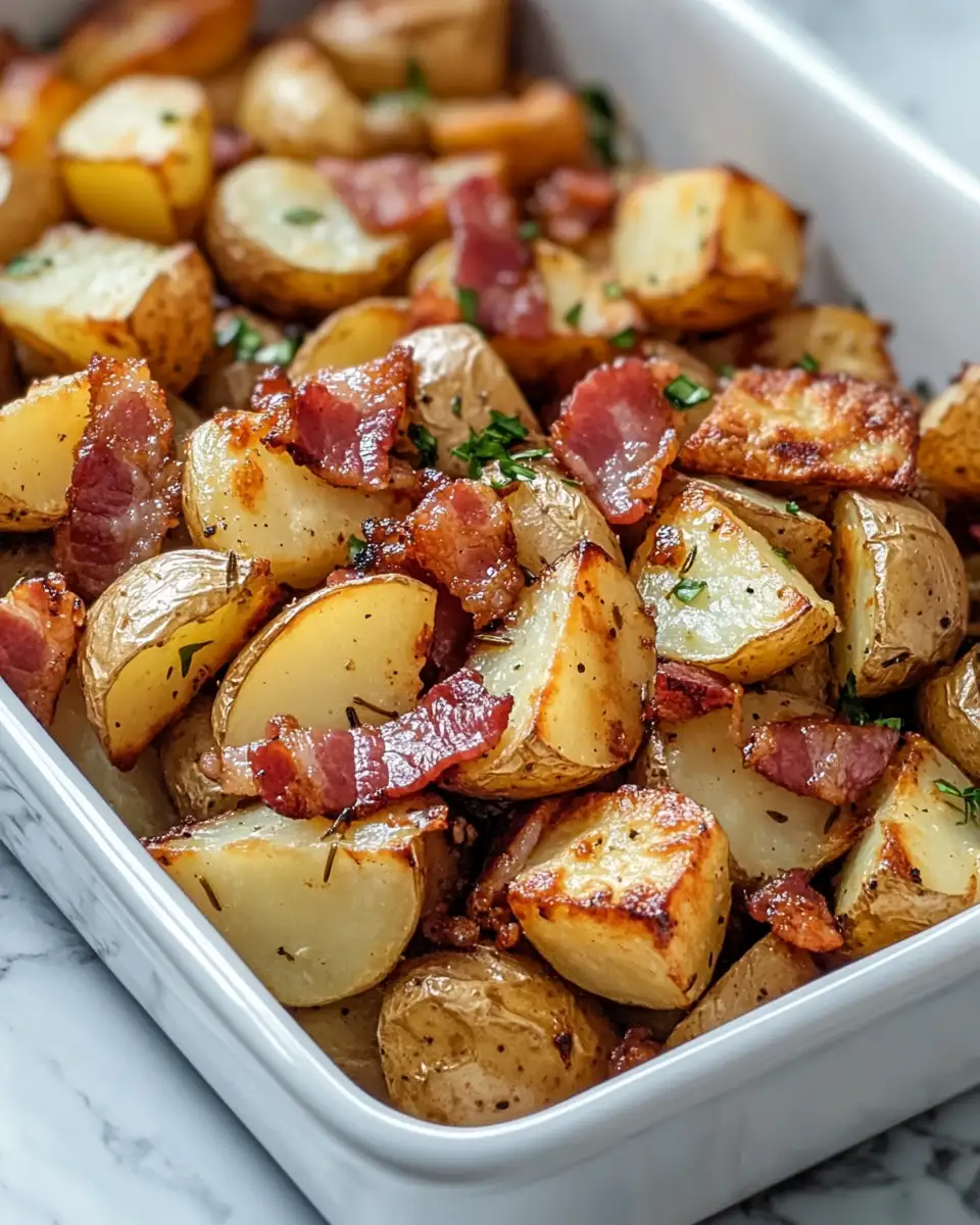 Sweet and Savory Delight Honey Bacon Roasted Potatoes Recipe - Featured Image