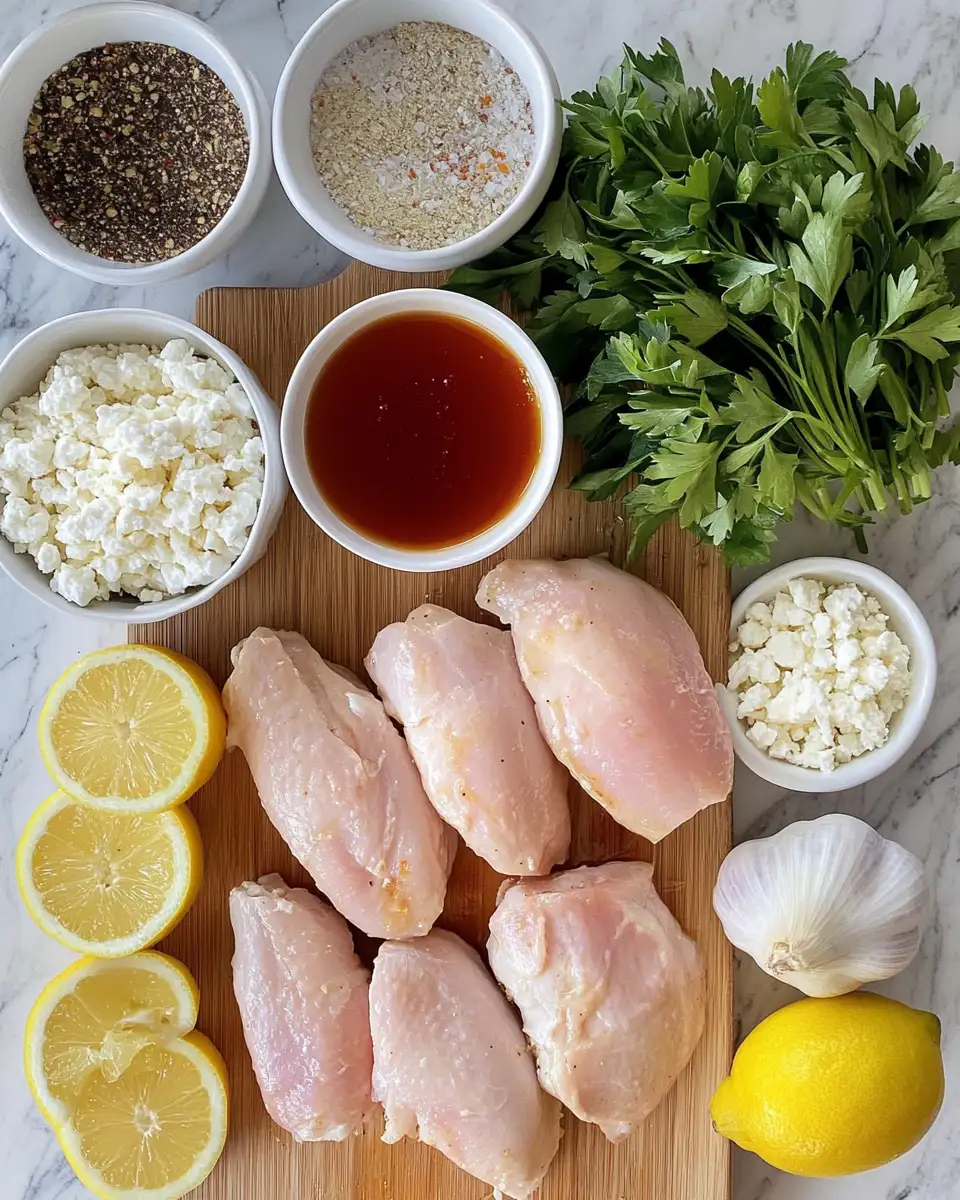 Ingredients for Spice Up Dinner with Hot Honey Infused Feta Chicken