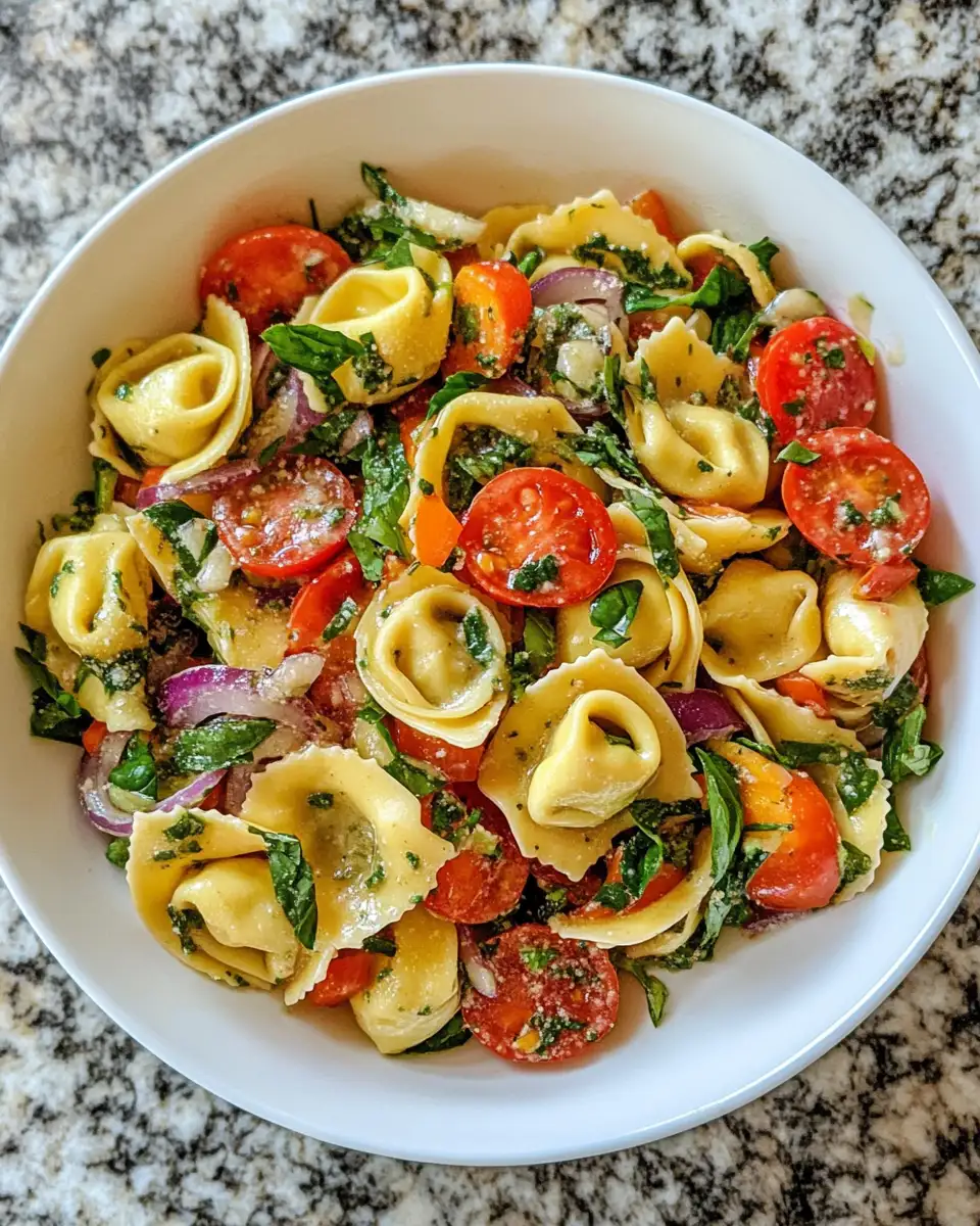 Fresh and Flavorful Italian Tortellini Pasta Salad Recipe - Featured Image