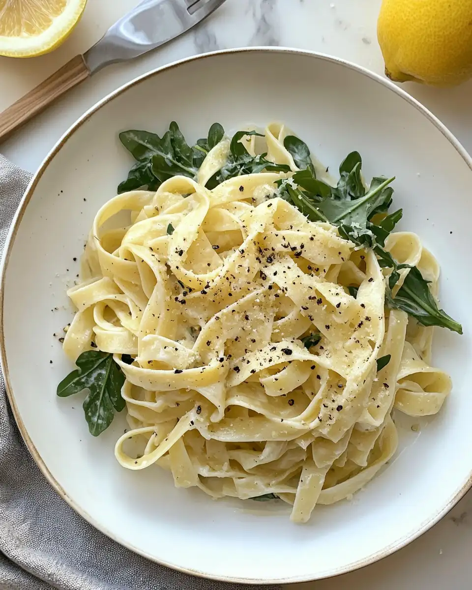 Zesty Lemon and Arugula Pasta Recipe for a Fresh Flavor Boost - Featured Image