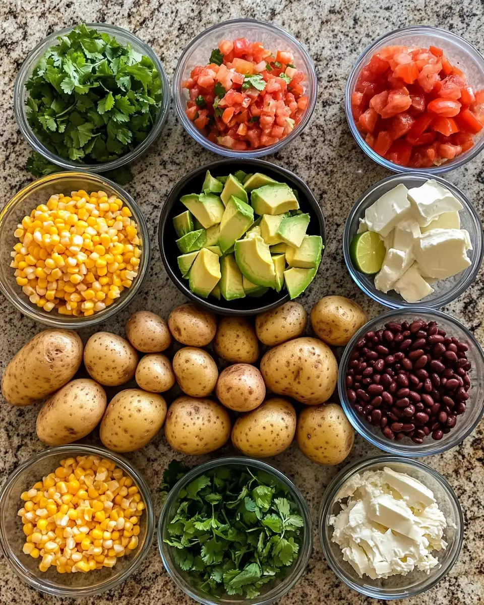 Ingredients for Loaded Fiesta Potato Bowls That Will Spice Up Your Dinner Tonight