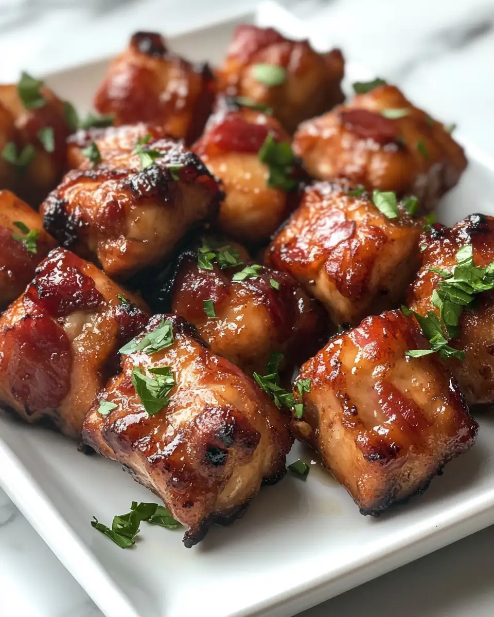 Final dish - Irresistible Maple Glazed Bacon Chicken Bites You Need to Try