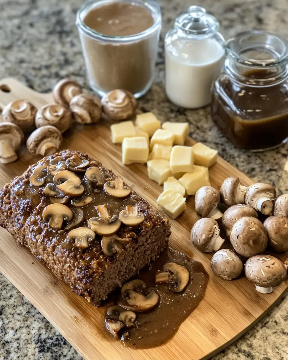 Ingredients for Hearty Meatloaf with Mushroom Gravy Recipe That Will Warm Your Soul