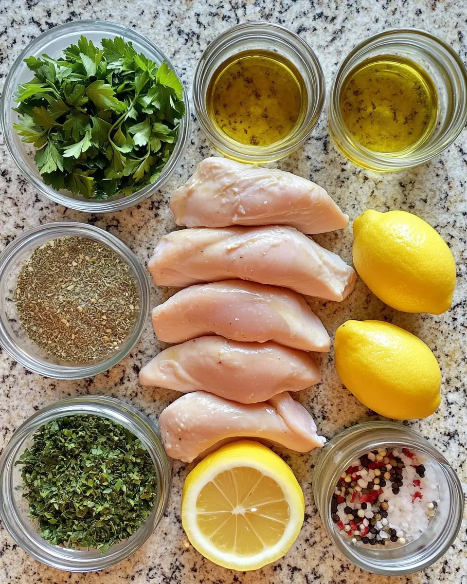 Ingredients for Irresistible Mediterranean Herb Crusted Grilled Chicken Recipe You Have to Try
