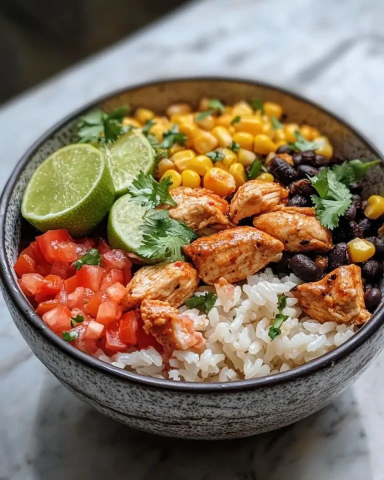 Flavor Explosion Mexican Street Corn Chicken Rice Bowl Recipe - Featured Image