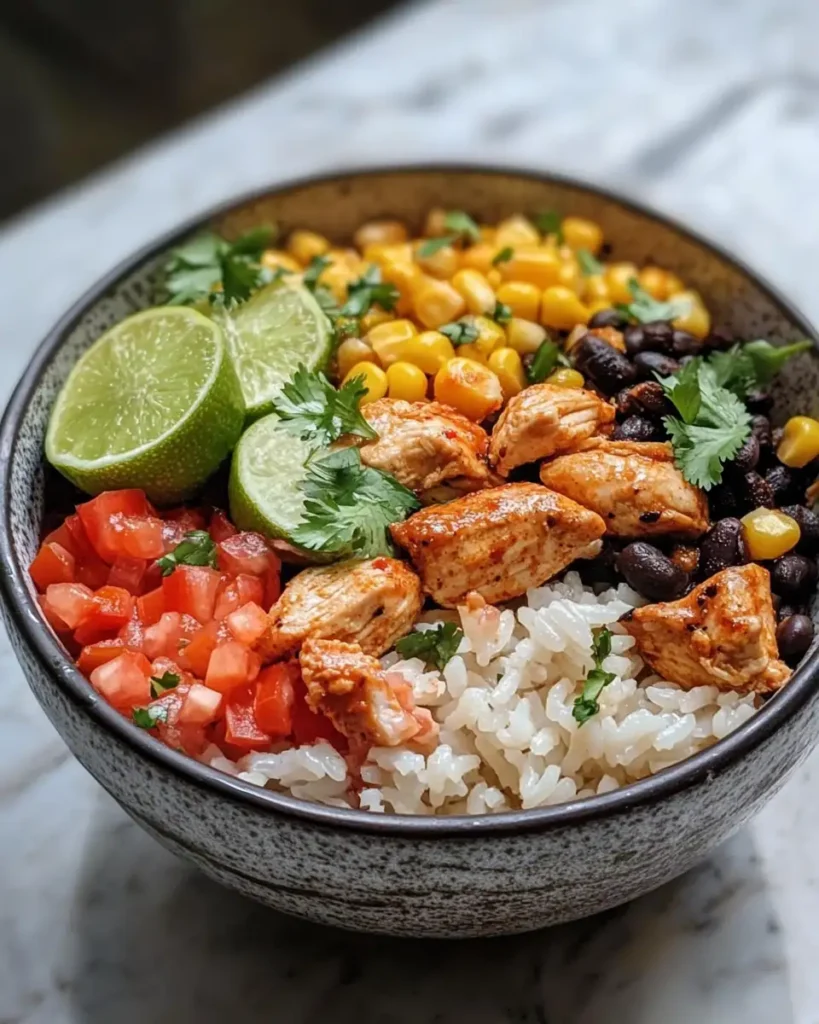 Flavor Explosion Mexican Street Corn Chicken Rice Bowl Recipe - Featured Image