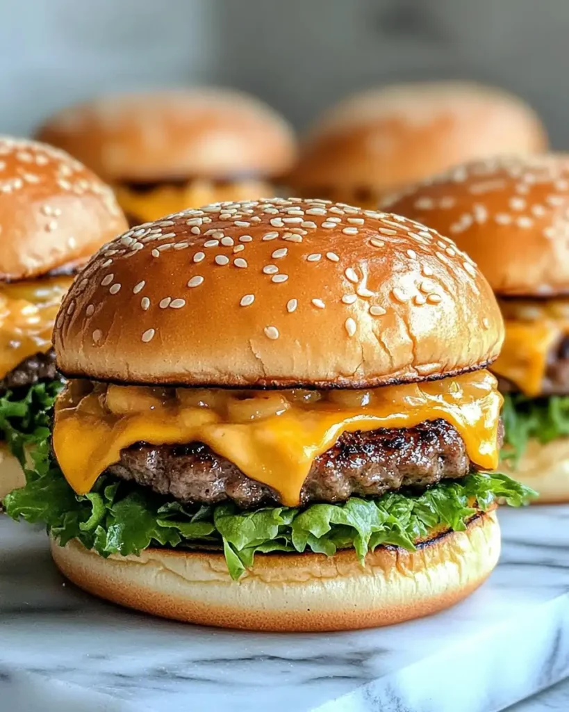 Mini Big Mac Cheeseburgers The Ultimate Bite-Sized Burger Delight - Featured Image
