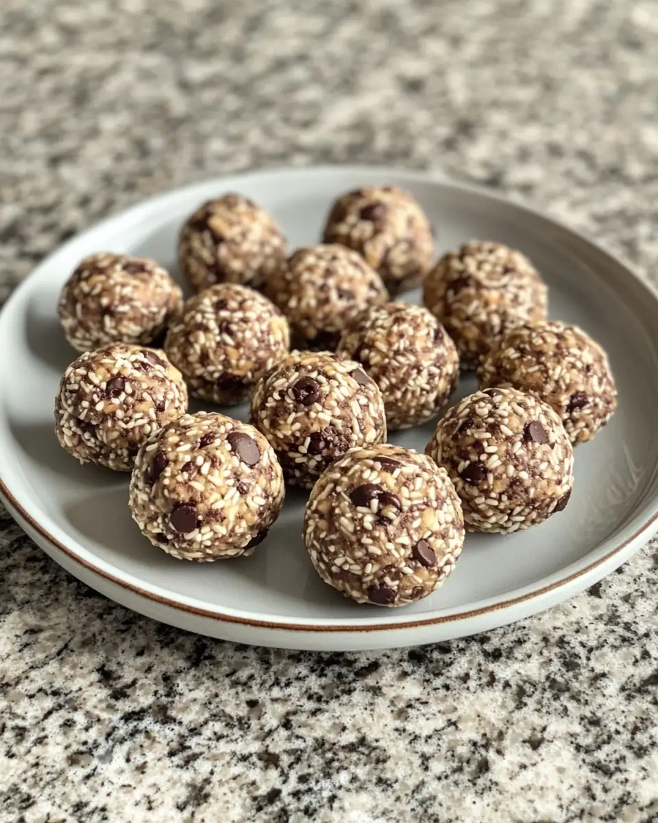Final dish - Energize Your Day with Refreshing Mint Chocolate Chip Protein Balls