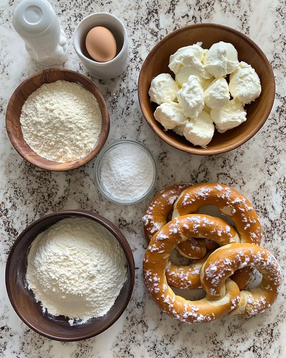 Ingredients for Irresistible Mozzarella Stuffed Soft Pretzels You Need to Try