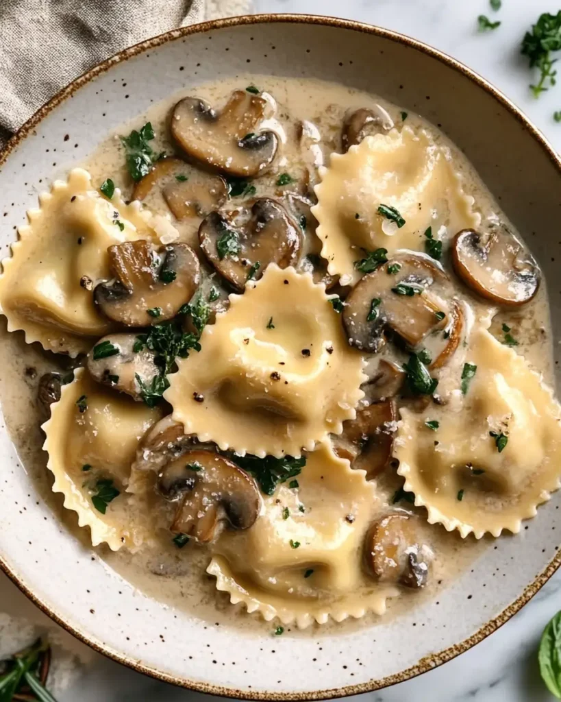 Creamy Mushroom Ravioli Sauce Recipe That Will Elevate Your Dinner Tonight - Featured Image
