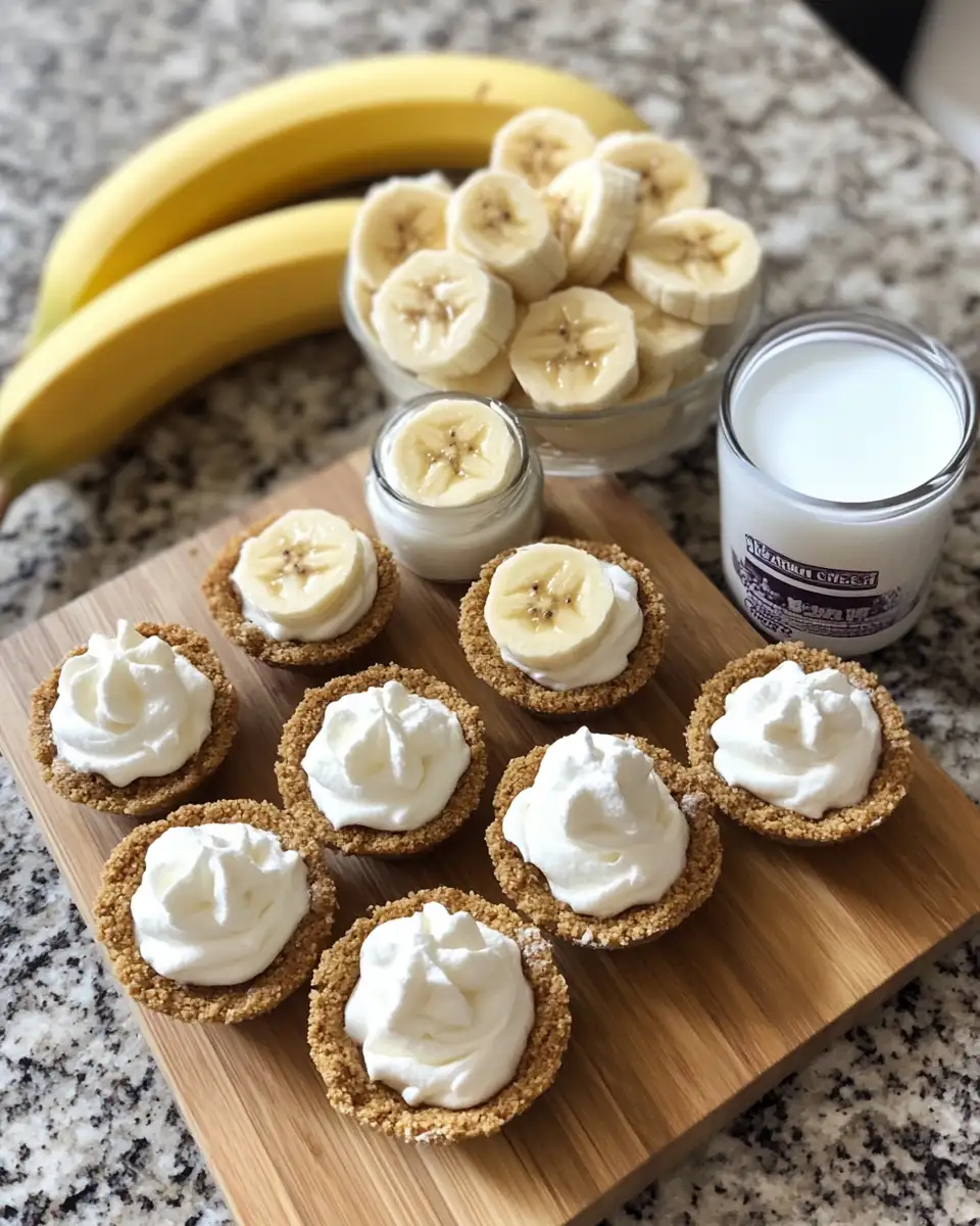 Ingredients for Irresistible No Bake Mini Banana Cream Pies You Need to Try