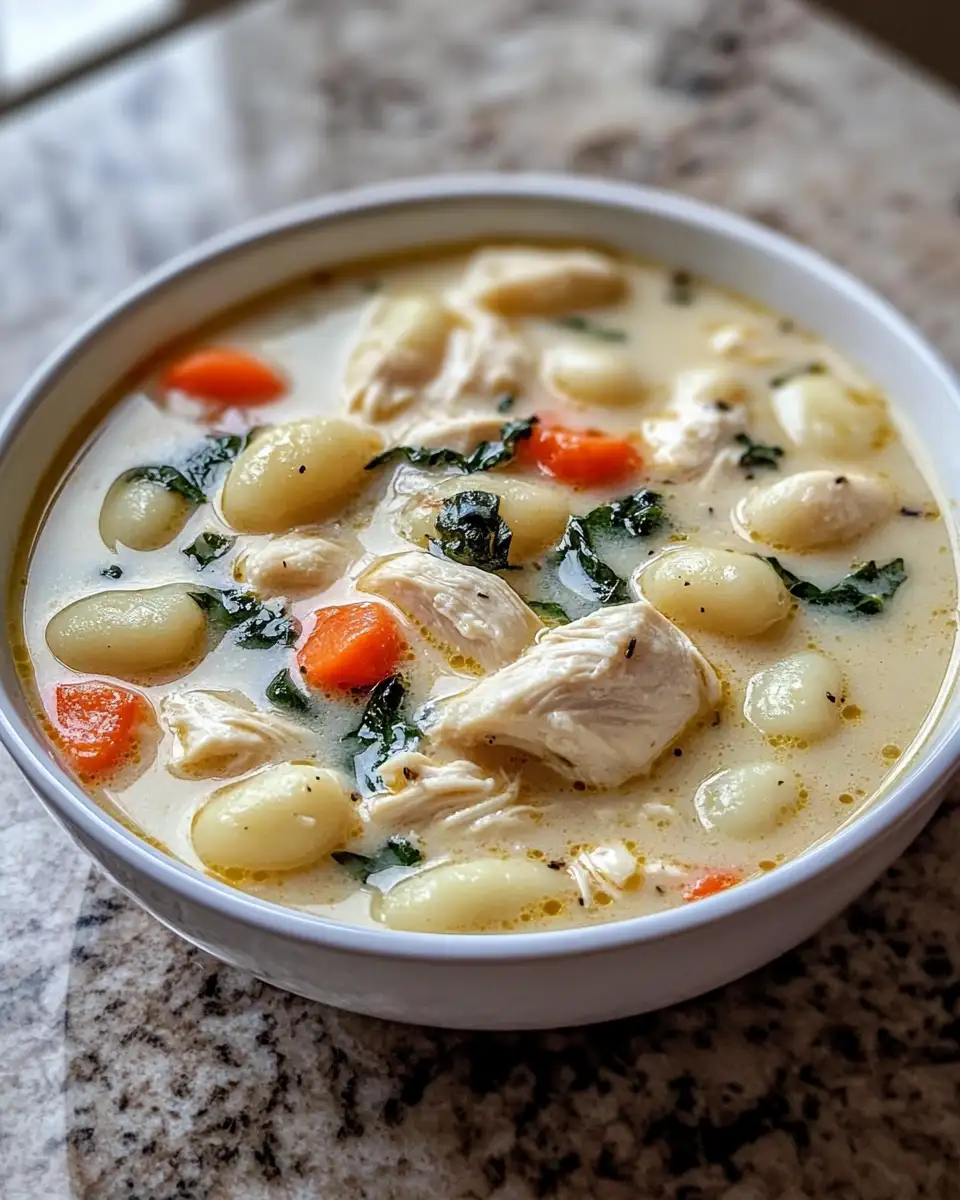 Final dish - Discover the Creamy Comfort of Olive Garden Chicken Gnocchi Soup Recipe