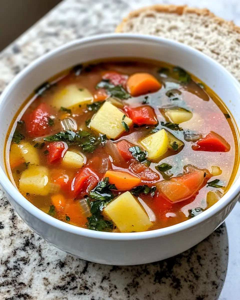 Final dish - Discover the Comfort of Olive Garden Vegetable Soup Made Easy at Home