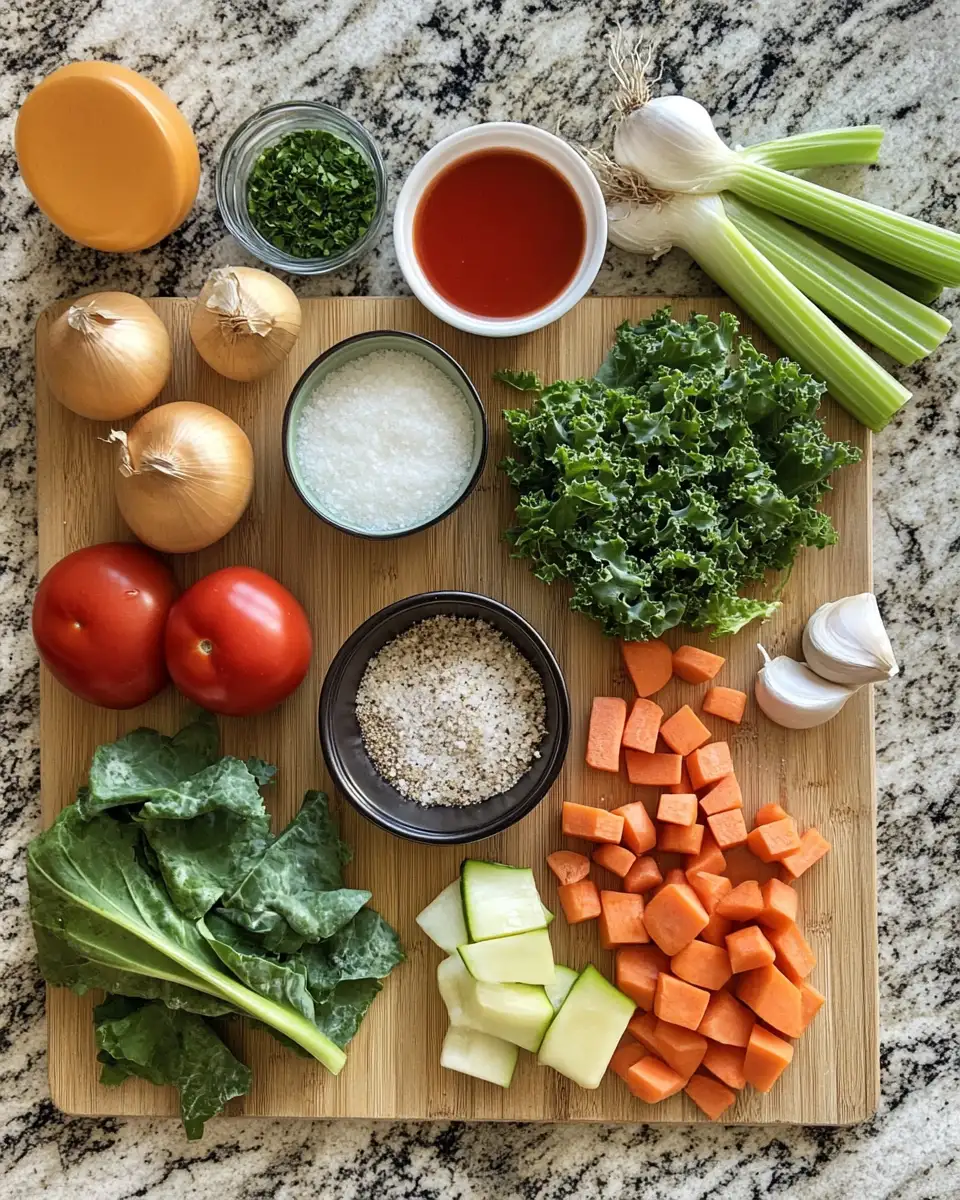 Ingredients for Discover the Comfort of Olive Garden Vegetable Soup Made Easy at Home