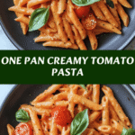 One Pan Creamy Tomato Pasta Recipe for Quick and Delicious Dinners