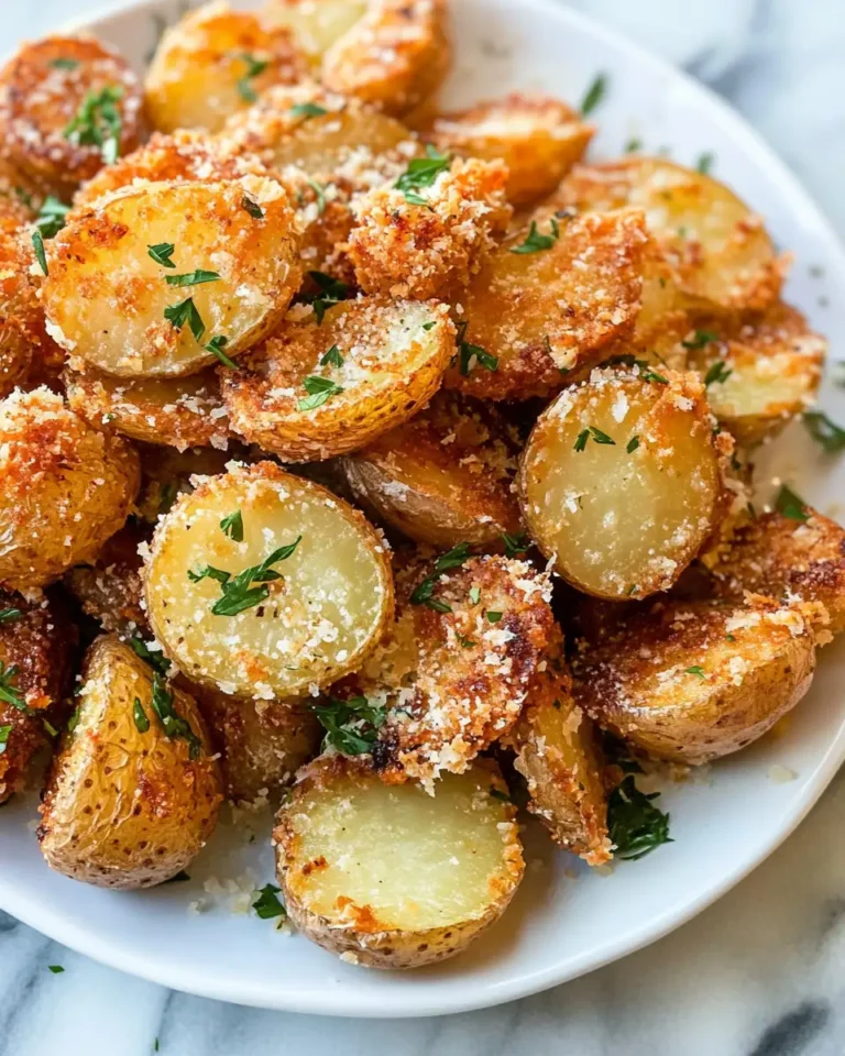 Crispy Parmesan Crusted Potatoes That Will Steal the Show - Featured Image