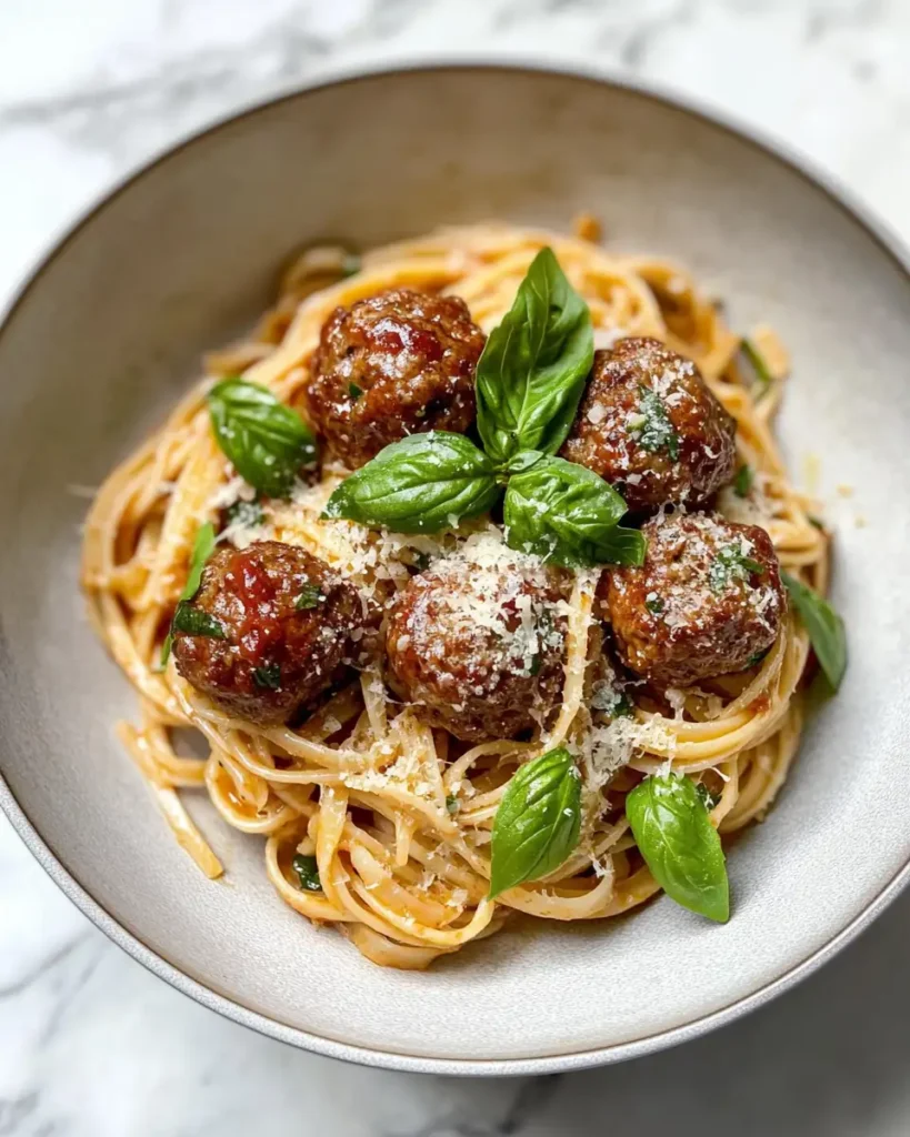 Irresistible Parmesan Linguine and Garlic Butter Meatballs Recipe You Need to Try - Featured Image