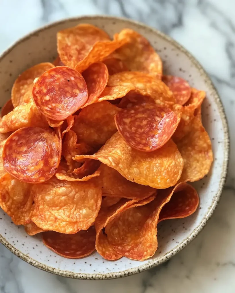 Crispy Pepperoni and Cheese Crisps Recipe You Need to Try - Featured Image
