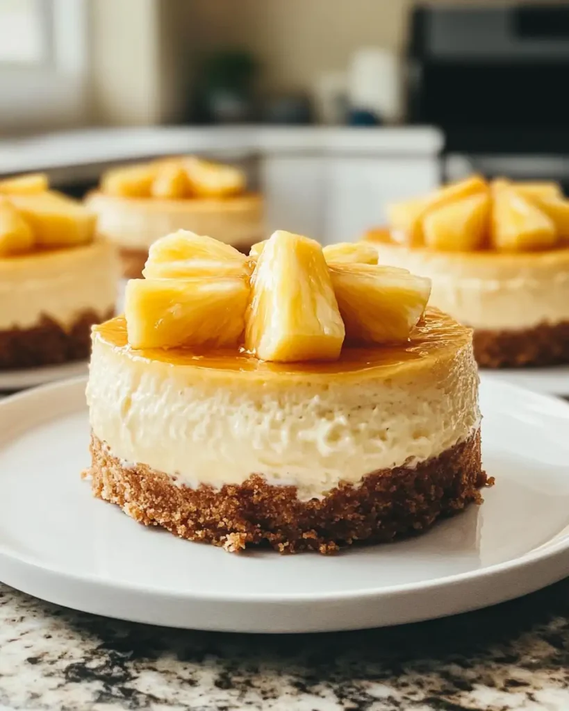 Tropical Delight Pineapple Cheesecakes You Have to Try - Featured Image