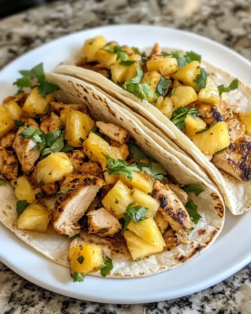 Tropical Twist Pineapple Chicken Tacos You Have to Try - Featured Image