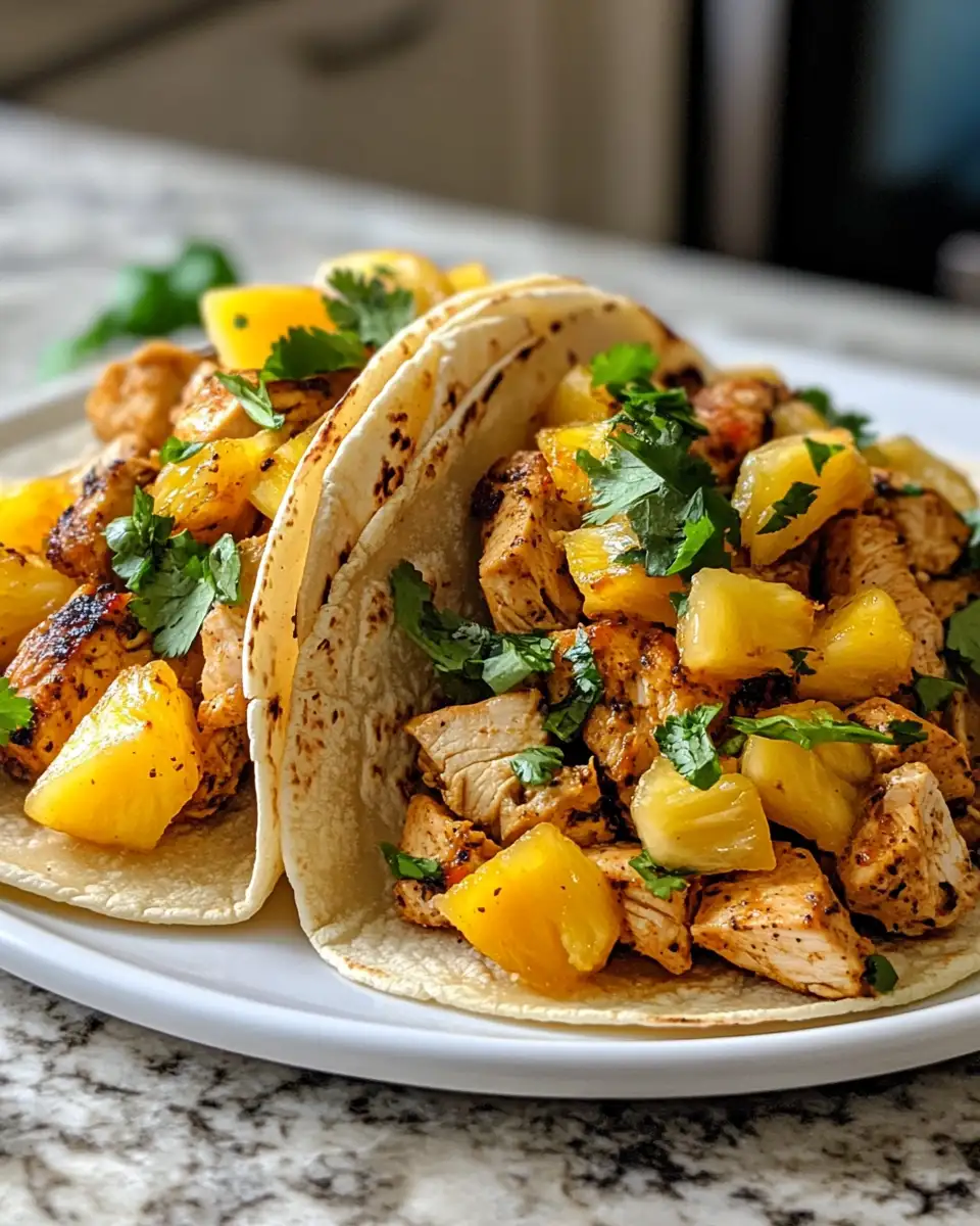 Final dish - Tropical Twist Pineapple Chicken Tacos You Have to Try