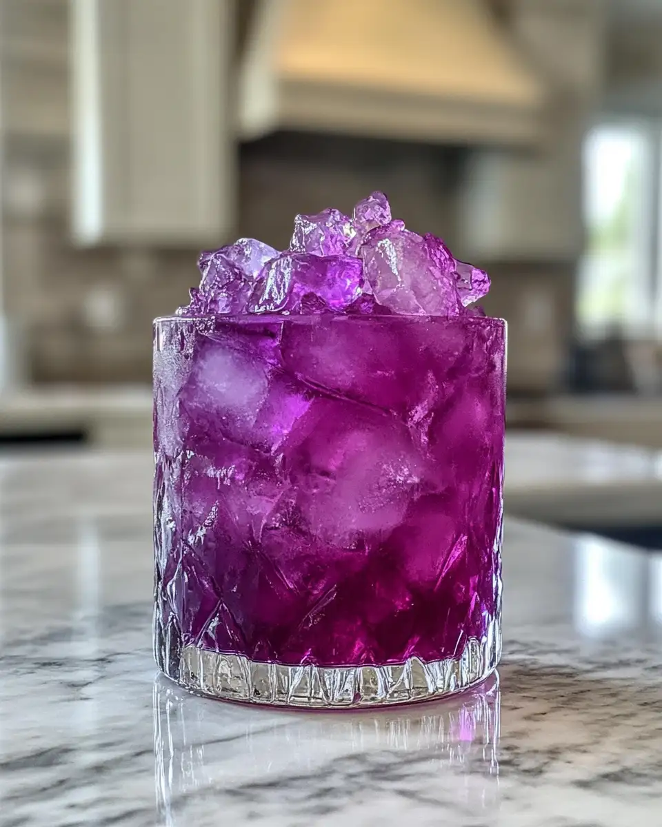 Final dish - Unleash the Fun with the Vibrant Purple People Eater Cocktail