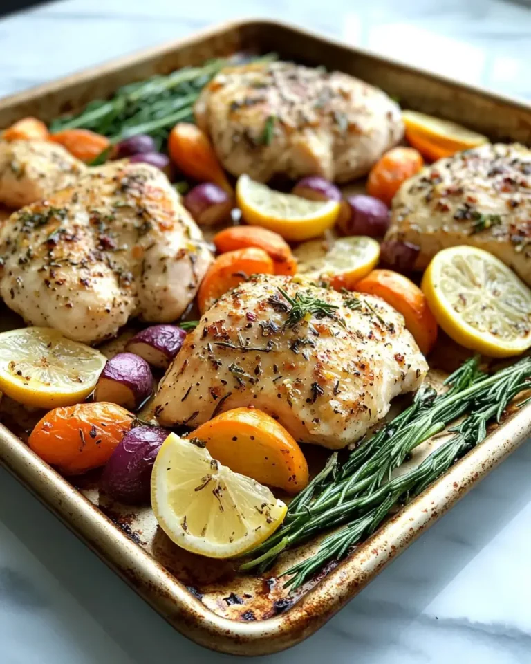 Easy Sheet Pan Lemon Herb Chicken and Vegetables for a Flavorful Weeknight Dinner - Featured Image
